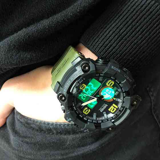 Найкращий тактичний годинник SKMEI 1520AG ARMY GREEN, Годинники військові з WL-850 офіційною гарантією Київ