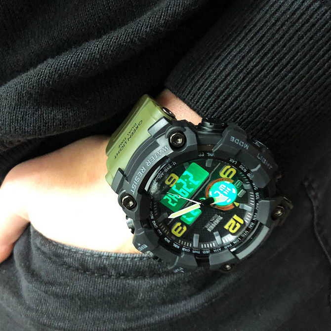 Найкращий тактичний годинник SKMEI 1520AG ARMY GREEN, Годинники військові з WL-850 офіційною гарантією Київ - фото 5