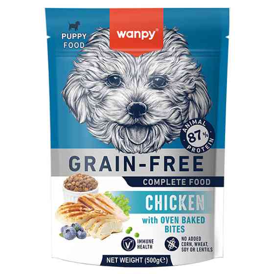 Wanpy Puppy Grain Free Chicken ВАНПІ КУРКА ДЛЯ ЦУЦЕНЯТ сухий беззерновий корм Київ