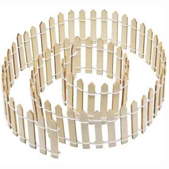 Заборчик большой для мини-сада и декора 90 х 6 см Синий Бежевий Одесса