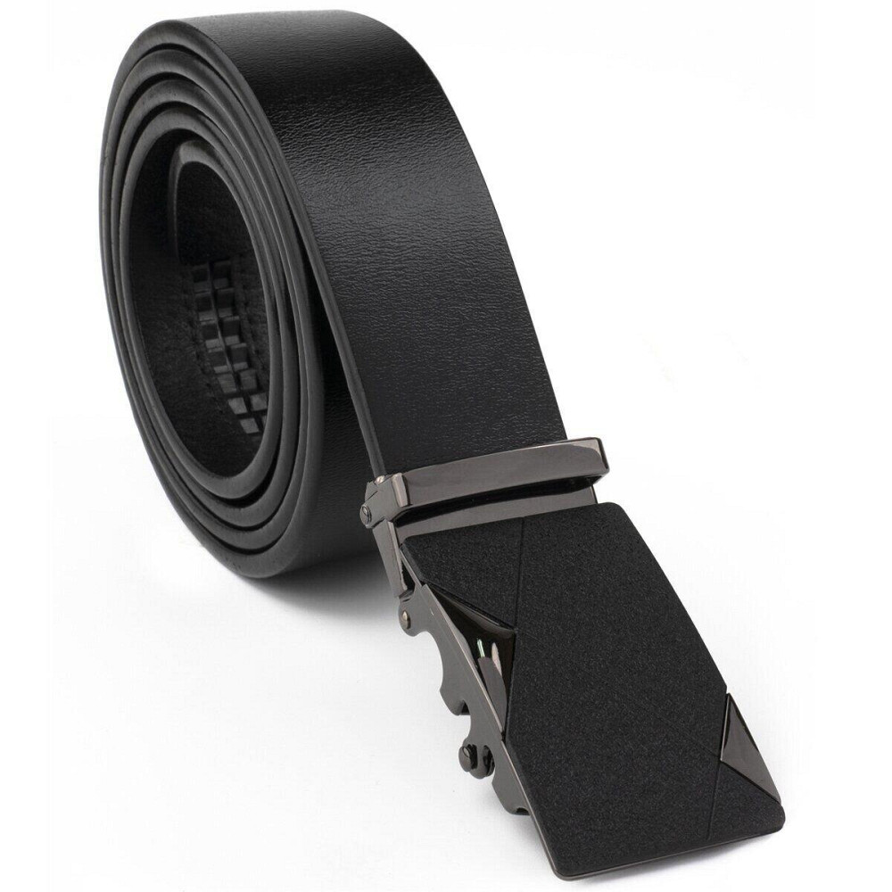 Ремень мужской с пряжкой автомат матовой Vintage 20321 Черный Киев - изображение 5