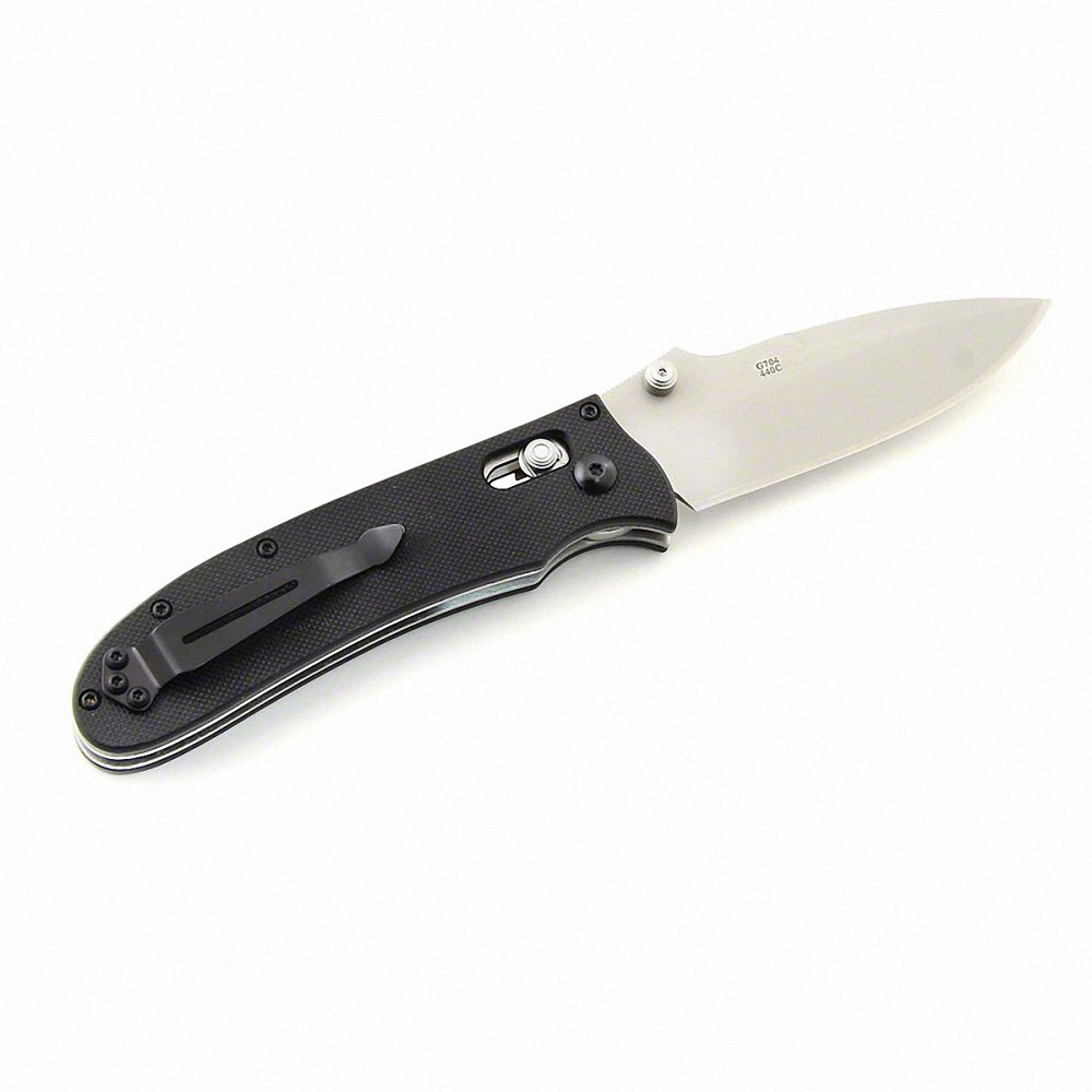 Ніж складаний туристичний Ganzo G704 ( 8.6 см) 440С / G10 чорний Киев - изображение 4