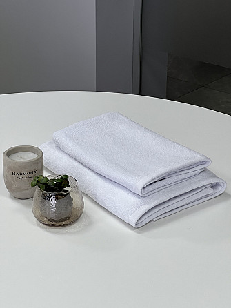 Полотенце однотонное Ideal Textile 50х90 см 400 г/м2 (56860914) білий Черновцы - изображение 1