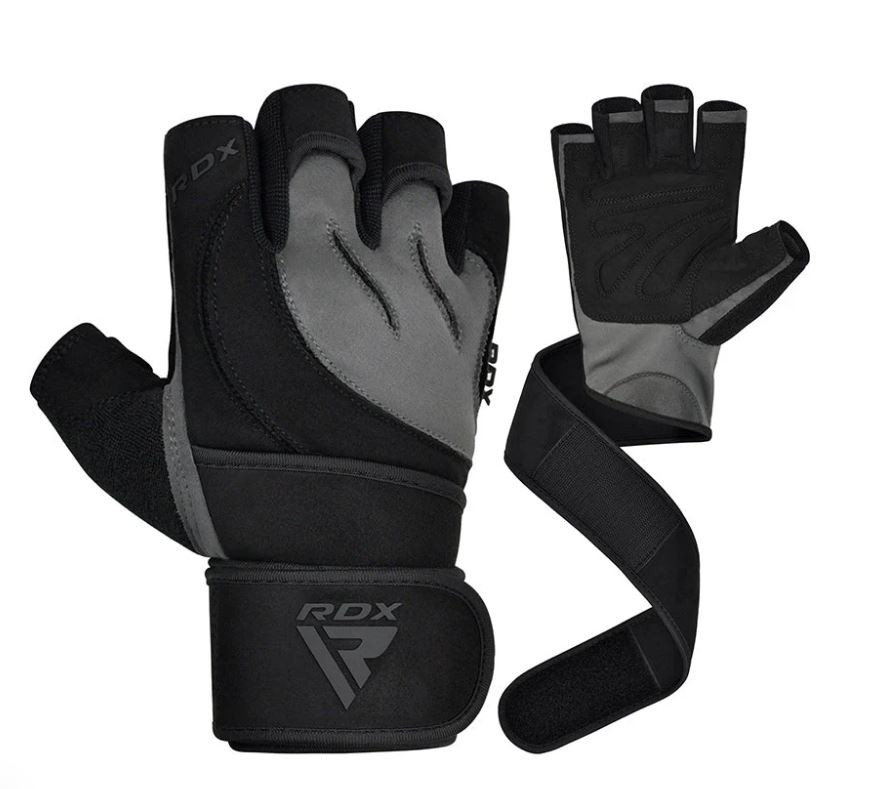 Рукавички для фітнесу RDX L4 Micro Gray/Black M Каменское - изображение 7