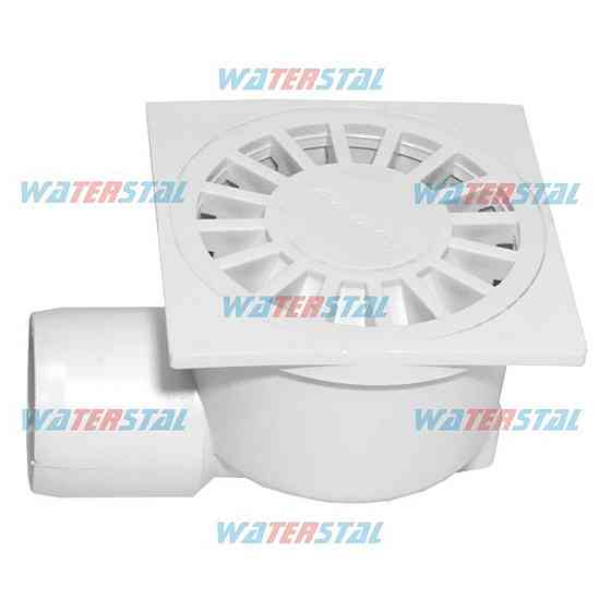 Трап 100*100 мм, бічне відведення Ø50, пластиковий ″ Waterstal″ (YS 410) (000010884) Київ