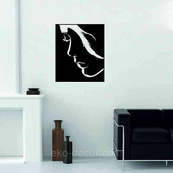 Декоративное настенное Панно «Женский Образ», Декор на стену 70*59 см, Черный Киев