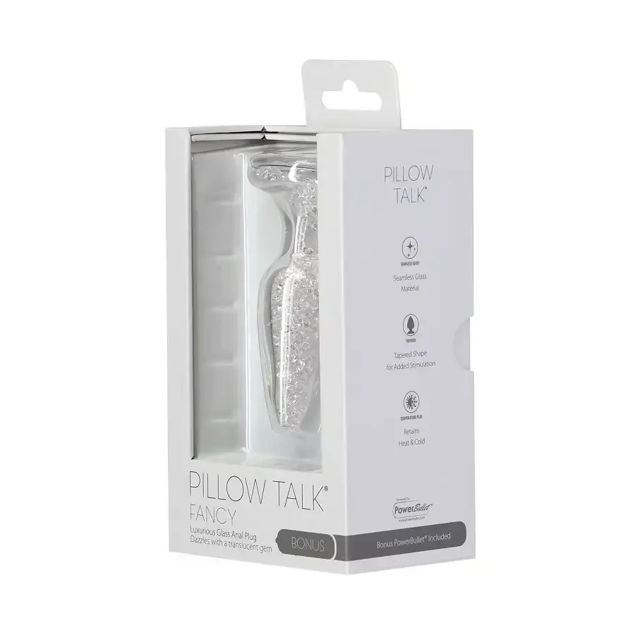 Стеклянная анальная пробка Pillow Talk Fancy Luxurious Glass Anal Plug, ⌀3,1см, вибропуля в подарок Львов - изображение 7