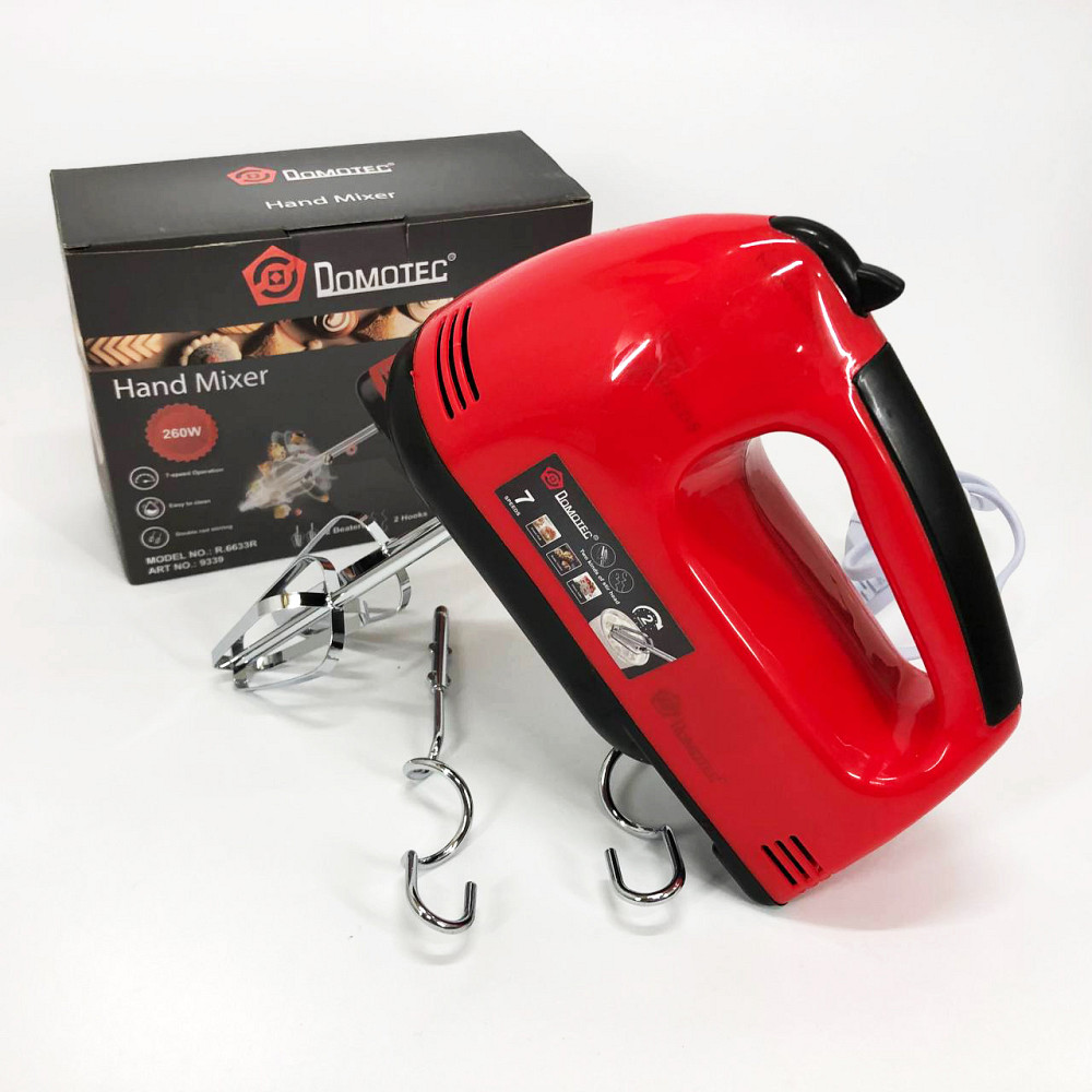 Миксер для кухонной работы DOMOTEC, Миксер для еды ручной мощный кухонный FJ-68 Львов - изображение 7