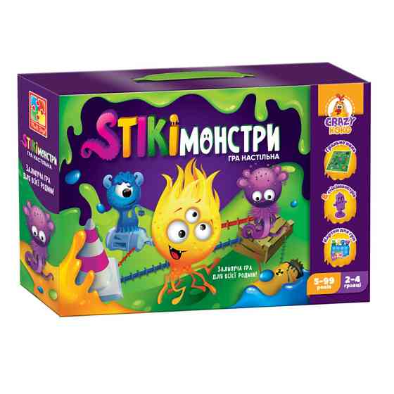 Настільна гра "Стікімонстри" Vladi Toys VT8055-35 (укр) Вінниця