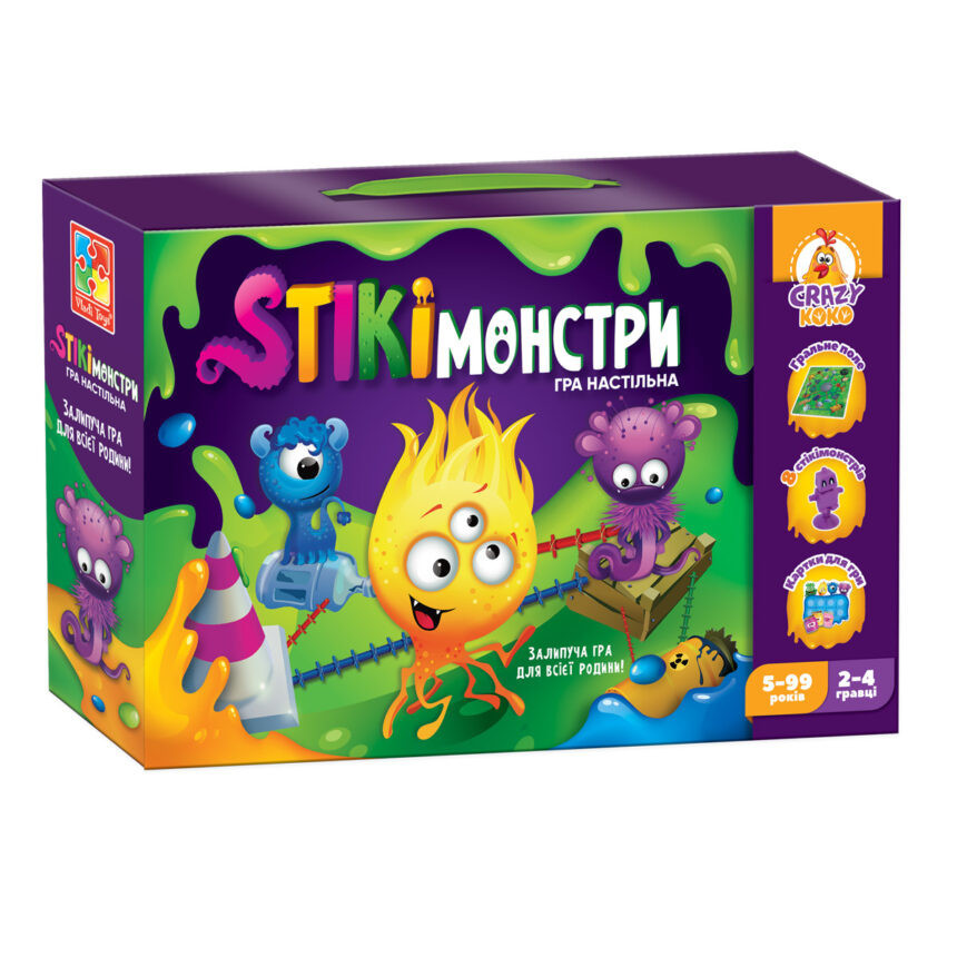 Настільна гра "Стікімонстри" Vladi Toys VT8055-35 (укр) Вінниця - фото 1