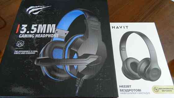Наушники HAVIT H763d - игровые. Н632ВТ - беспроводные, для смартфонов. Киев