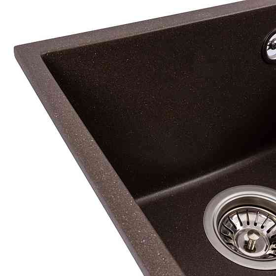VALESO Гранітна мийка для кухні VALESO ROXY 3744 матова Темна скеля Київ