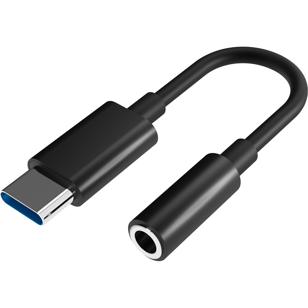 Перехідник USB-C --> аудіо Jack 3.5мм, чорний Defender Вінниця - фото 1