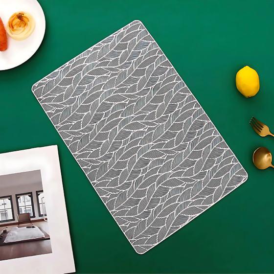 Сервірувальна серветка під гаряче килимок сервірувальний сріблястий, 45×30см, набір 2шт Кам'янець-Подільський