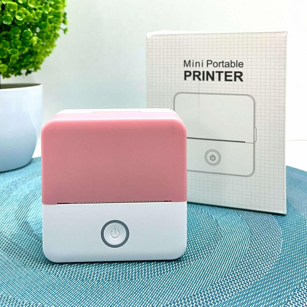 Принтер-міні дитячий портативний друк зі смартфона Рожевий (C 65320) Чернігів - фото 1
