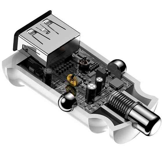 Автомобильное зарядное устройство BASEUS С8-K Grain Mini Smart Car Charger 3.1A (Белое, два USB-порта) Николаев
