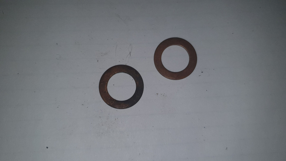 Шайба медная 12х20х1 мм. СССР. Харьков - изображение 1