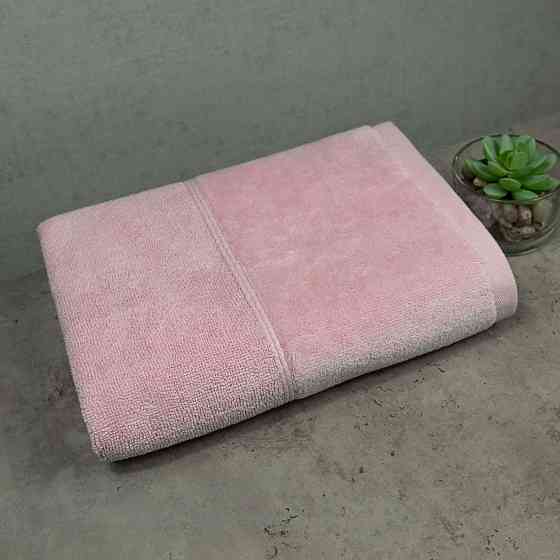 Набір велюр/махра рушників 3шт GM Textile 40x70см, 50x90см, 70x140см Premium Milado 550г/м2 (Рожевий Суми