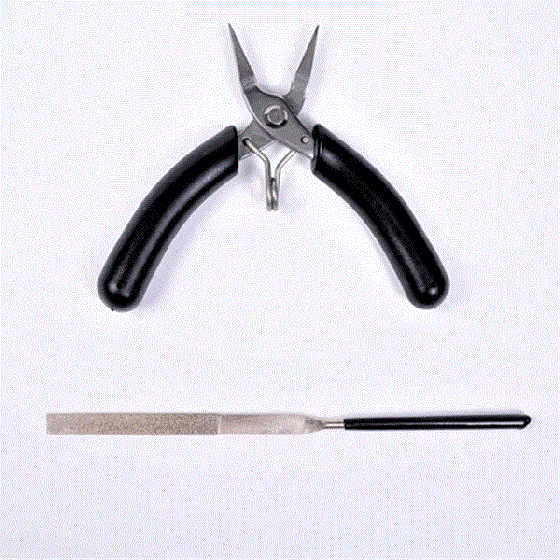 Набір інструментів для складання моделей Metal Time Standard Toolkit плоскогубці та надфіль (STNTK22-2) Харьков