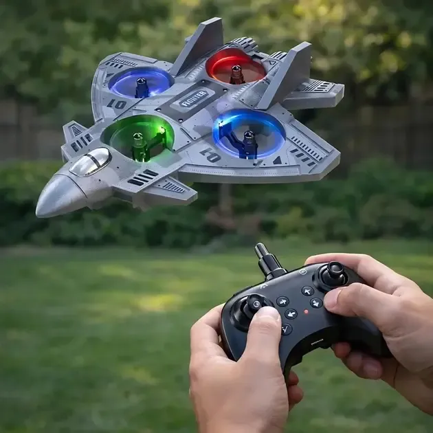 Самолет истребитель на радиоуправлении, с подсветкой, от USB, CZ35 / Радиоуправляемый самолет / Самолет на пульте / Коломыя - изображение 2