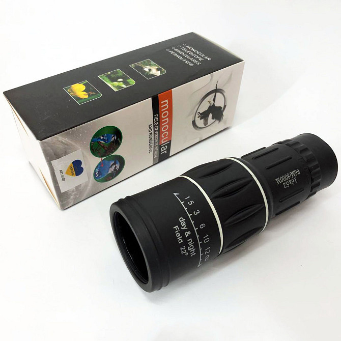 Монокуляр Bushnell 16x52 PowerView монокль, Бушнел, подзорная труба JX-868 с чехлом Киев - изображение 5