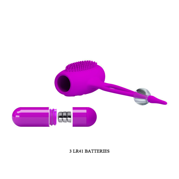 Затискачі для сосків - Pretty Love Bancroft Nipple Vibrator Purple Sex Aura Київ - фото 2