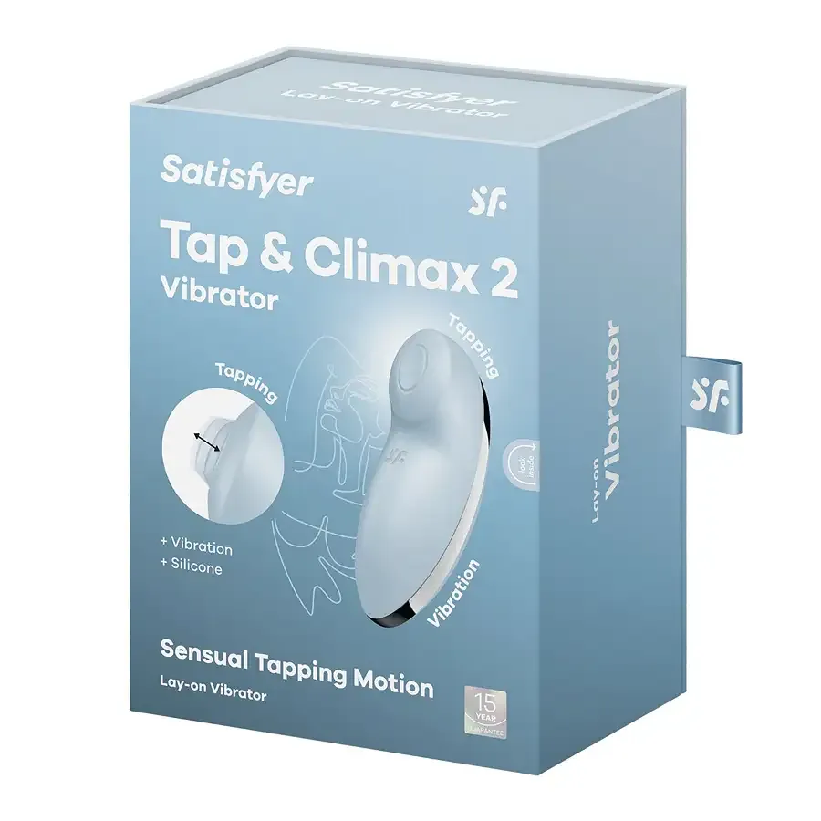 Вібростимулятор-пульсатор Satisfyer Tap & Climax 2 Blue Львів - фото 7