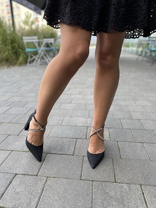 YES MILE Босоніжки жіночі YES MILE LEI-87 чорні (літо, еко-шкіра з напиленням) (5884) Коломия - фото 6