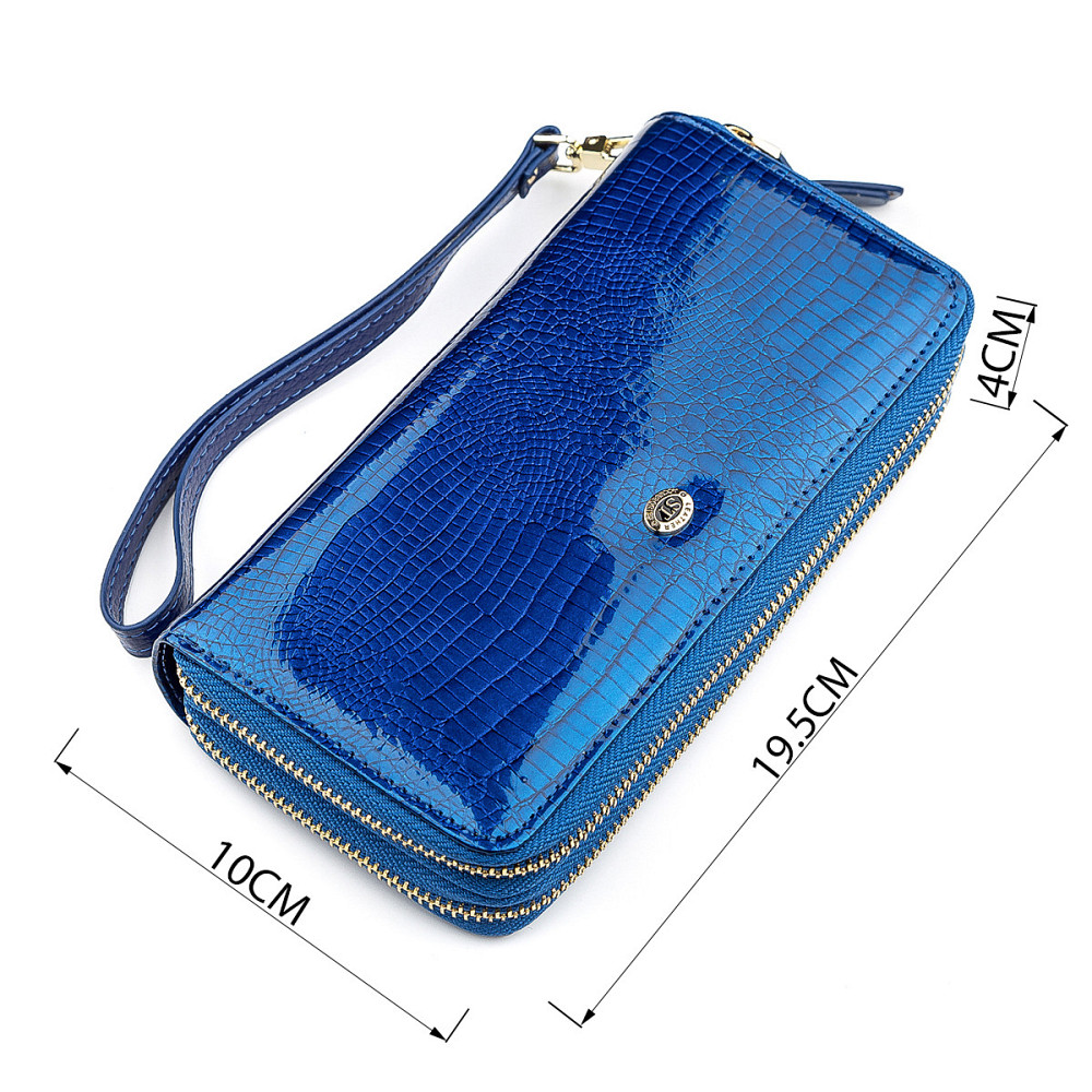 Кошелек женский ST Leather 18447 (S5001A) на молнии Синий Киев - изображение 4