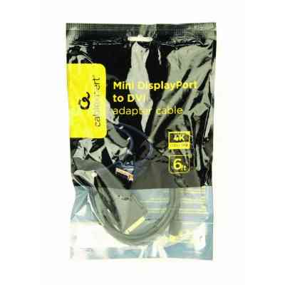 Кабель мультимедійний miniDisplayPort M to DVI M 1.8m 24+1pin Cablexpert (CC-mDPM-DVIM-6) Вінниця