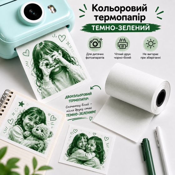Термострічка Color Photo для термофотоапарату - темно-зелена Київ