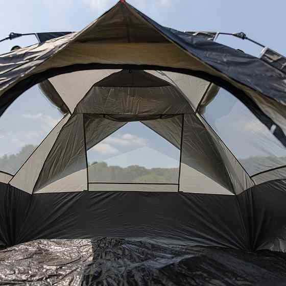 Автоматическая трехместная палатка LU-016B черная Киев