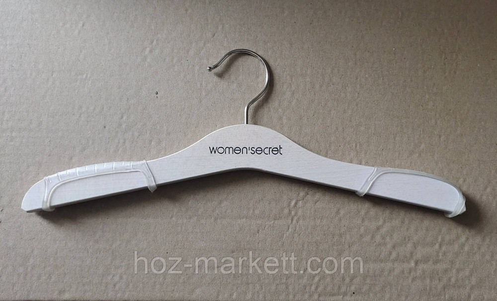 Вішалки плічка жіночі для білизни дерев'яні 32 см із силіконом Women secret Італія Харків - фото 1