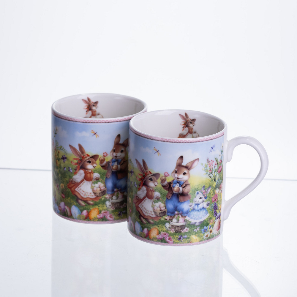Набір чашок порцелянових Rabbit Family 220 мл 2шт HP-7323-8 Коломия - фото 1