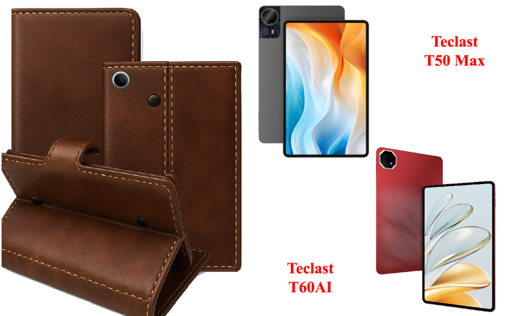 Книжка-трансформер для планшета Teclast T60 Plus, Teclast T70, колір Black Buno-Red Київ - фото 1