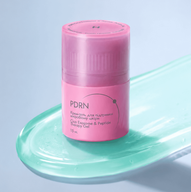 Крем-гель для поддержания микробиома кожи PDRN Cica Exosome Peptide Therapy Gel Hillary 15 мл Киев - изображение 5