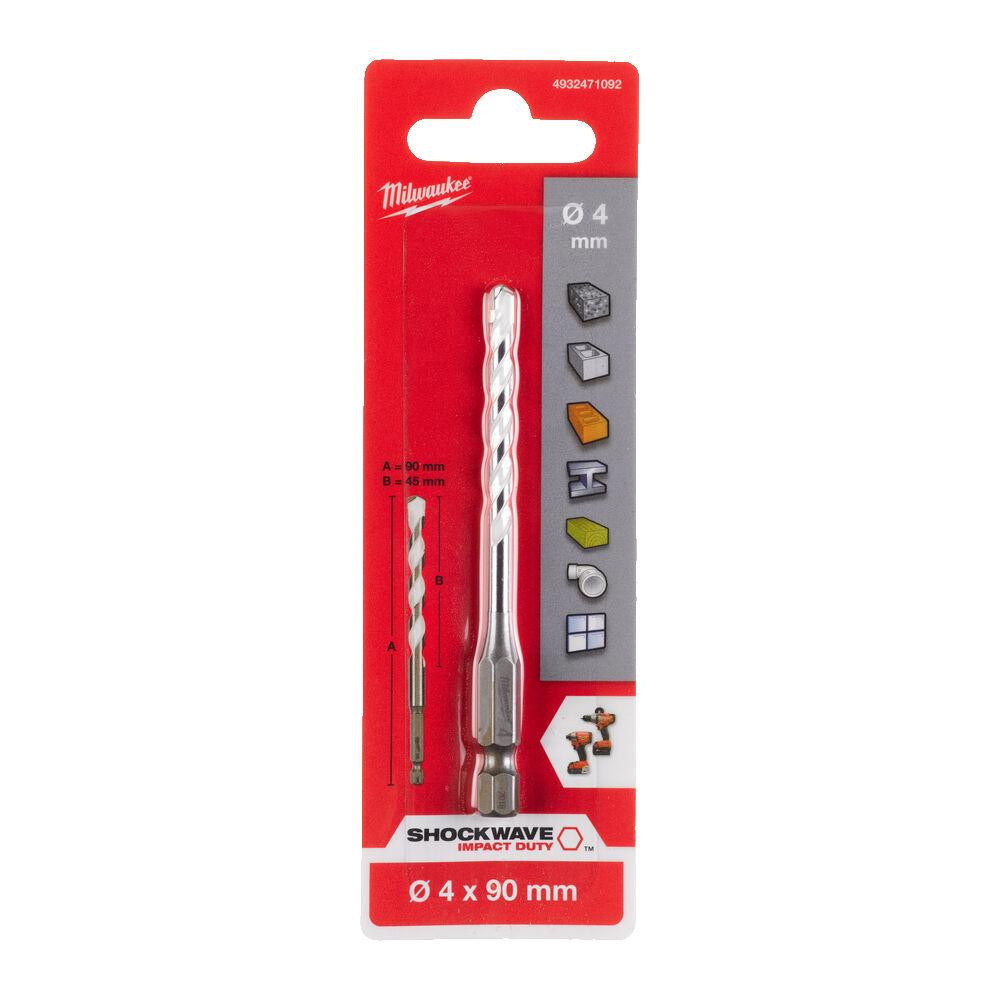 Свердло універсальне ShW HEX MILWAUKEE, 4x90 мм Одеса - фото 1