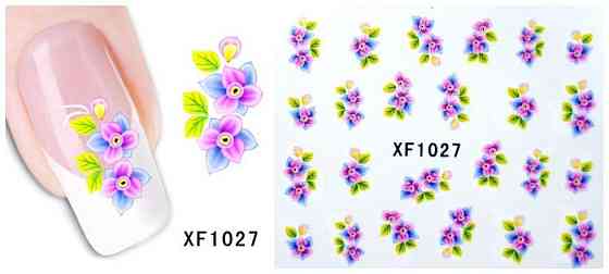 Наклейки для ногтей XF1027 Киев