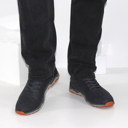 Чоловічі Туфлі Літні Чорні Мокасини Кросівки Сіточка (розміри: 40,41,42,43,44) Відео Огляд — 576-2 Дніпро - фото 6