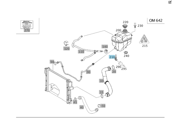 Mercedes-Benz  A2038700951 Датчик рівня охолоджуючої рідини CLS C219 Sprinter W906 W636 Одесса