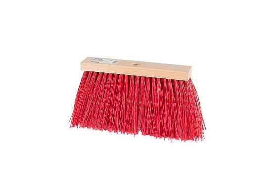 Метла уличная MASTERTOOL 230х50х145 мм ПЭ+ПВХ+ПП деревянная с внутренним креплением без ручки 14-6349 Ровно