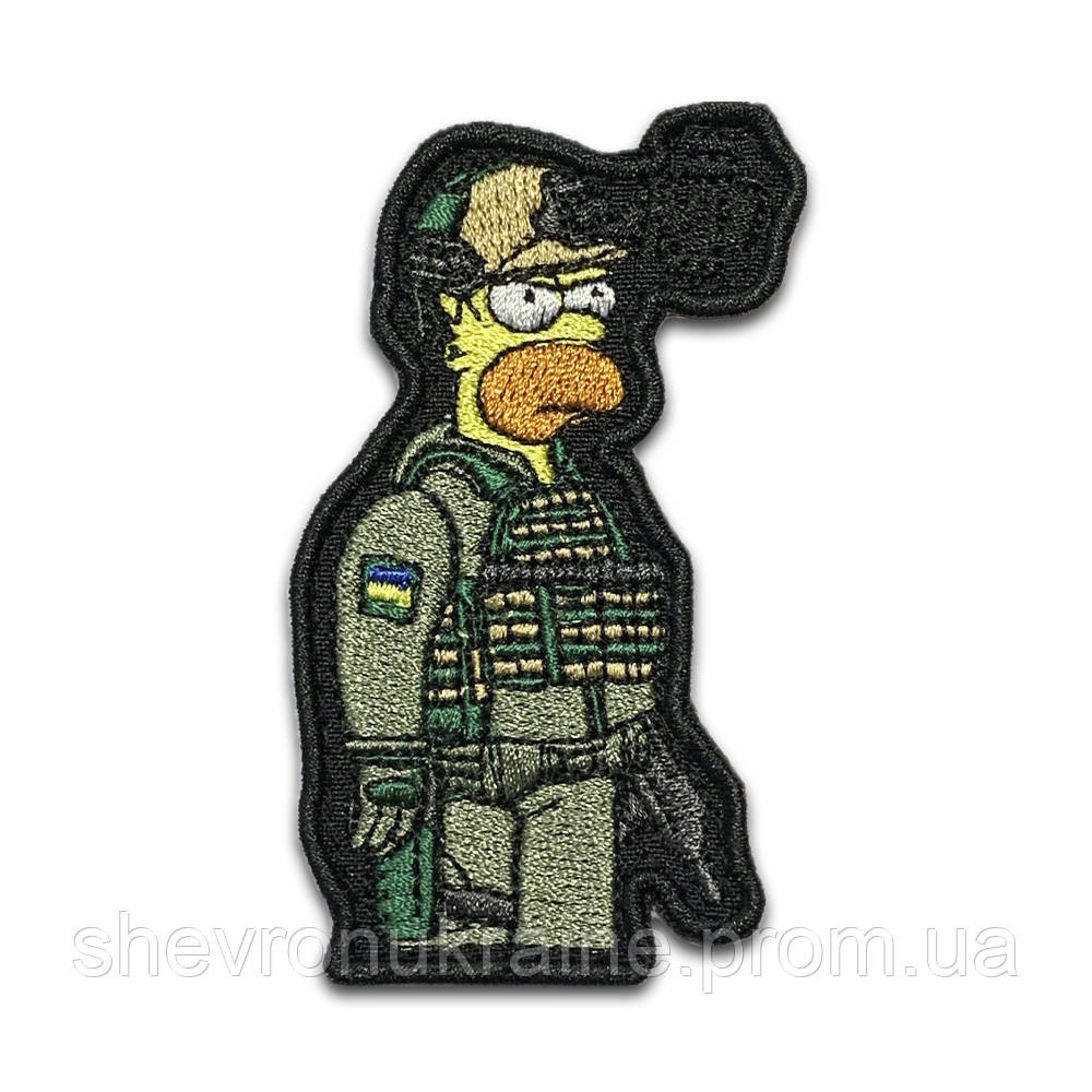 Шеврон Гомер Сімпсон (Форма контурна. На липучці) Розмір 9x5см Київ - фото 8