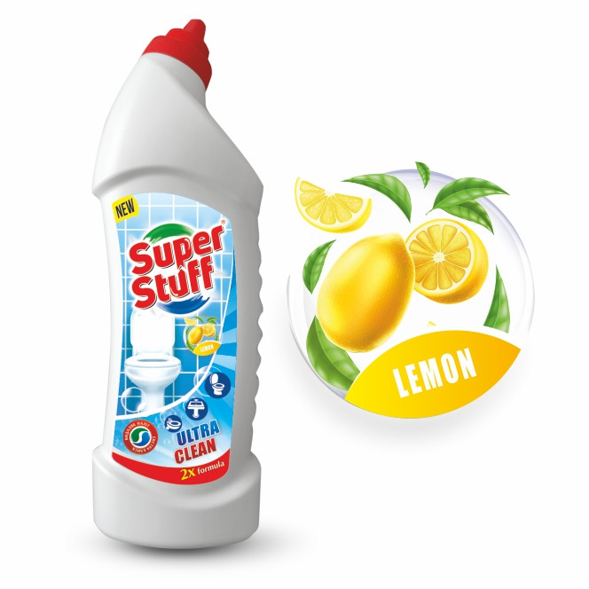Средство для мытья унитаза Super Stuff лимон 1л Львов - изображение 1