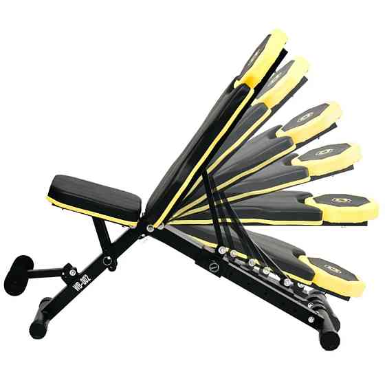 Тренувальна лава для дому та спортзалу регульована з розкладною Спортивна лава для жиму та преса Besport Київ