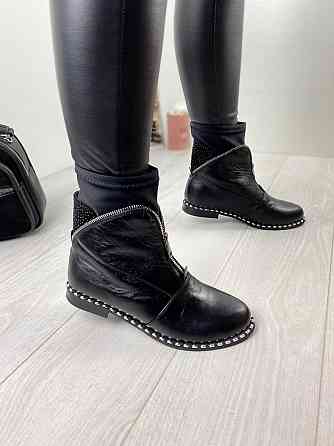 Olli Черевики жіночі OLLI чорні натуральна шкіра 37р. (K-133-10120) Коломыя