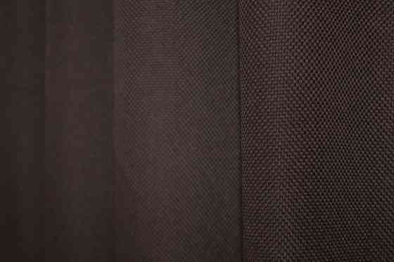 Комплект коротких штор VR-Textil Лен-блэкаут Лен Мешковина № 291ш Венге 130х170см 2 шт (35-0003) Киев