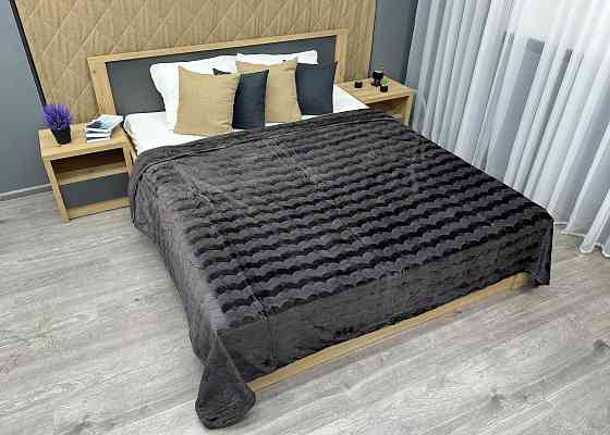 Плед-покривало 200х230 см (+-5см) Графітовий (87-251) Київ