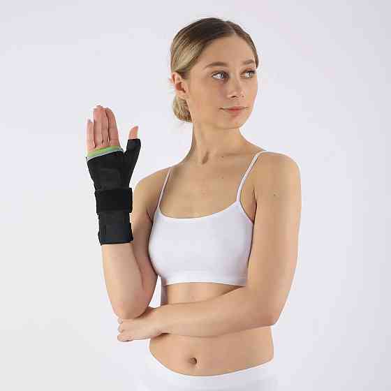 Бандаж для фіксації зап'ястя та великого пальця з металевою пластиною HS21, на ліву руку Розмір L Кам'янець-Подільський