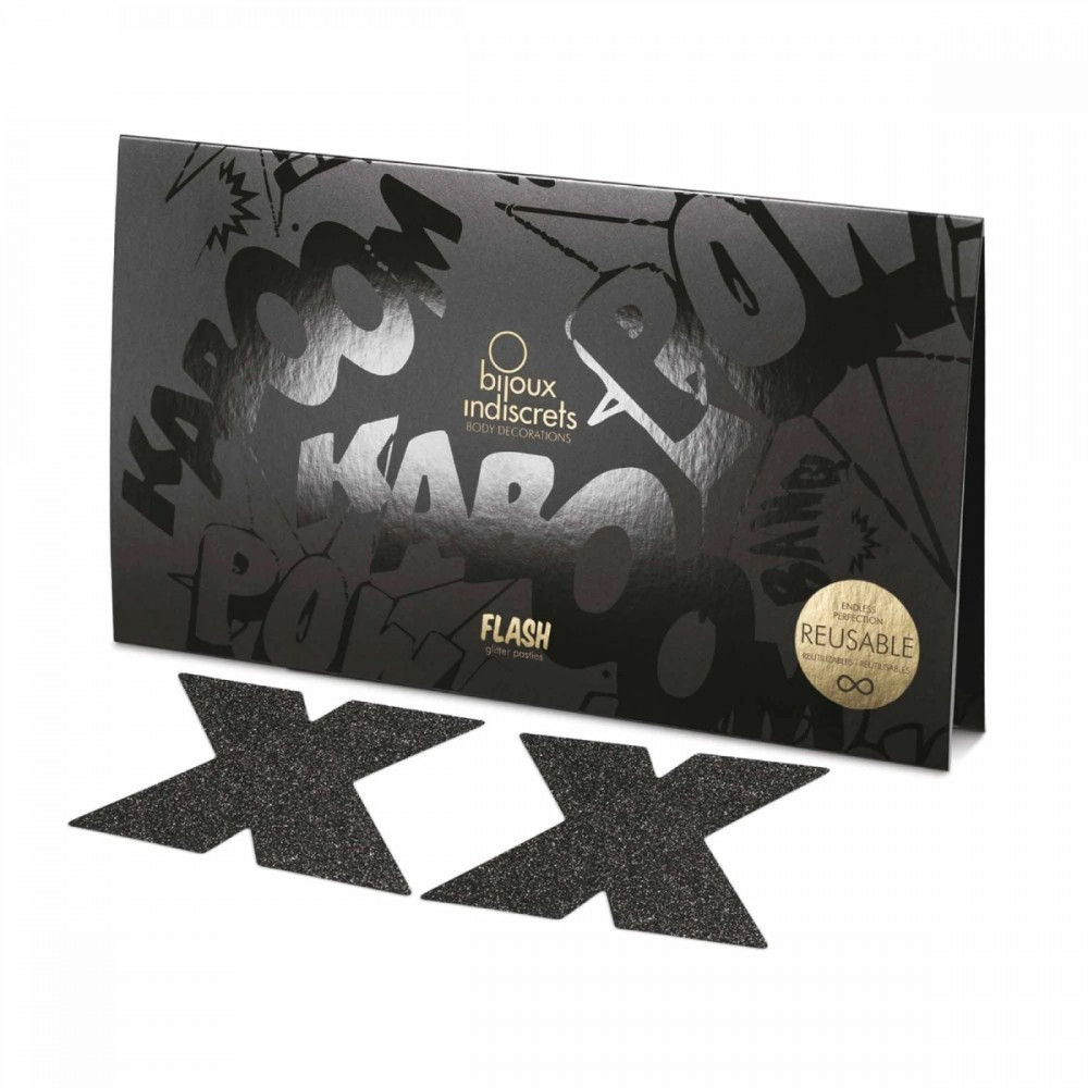 Пестисы в виде крестов Bijoux Indiscrets, черные Sex Aura Киев - изображение 2