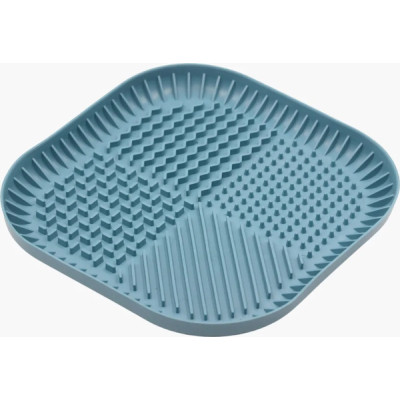 Універсальний посуд для тварин Fiboo Fiboowl килимок для злизування ласощів та їжі, L синій (FIB0229) Вінниця - фото 1